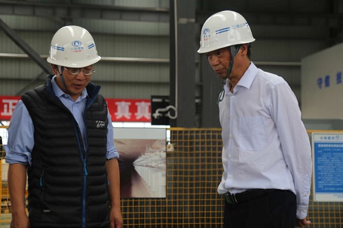 省住建廳副廳長(zhǎng)章吉青調(diào)研公司裝配式建筑生產(chǎn)基地